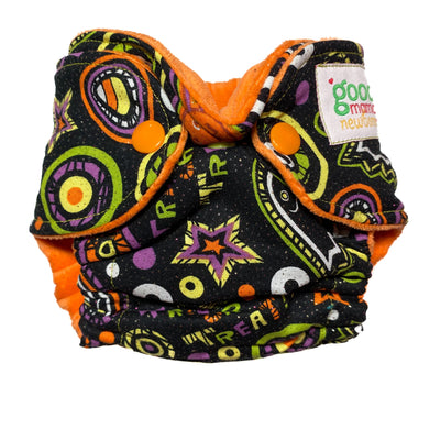 Woven Glitter Halloween Newborn Diaper